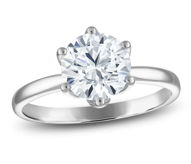 2 Carat Lab-Created Diamond Engagement Ring in Platinum | SimplyIn Diamonds